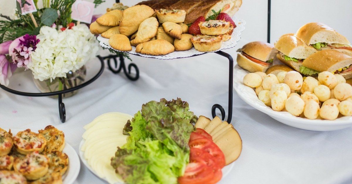 celebration of life ideas food on table