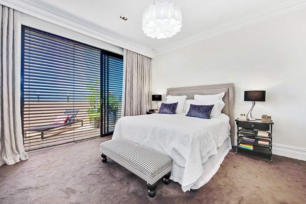 grille doors in bedroom