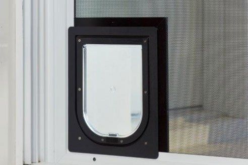 pet door on screen door
