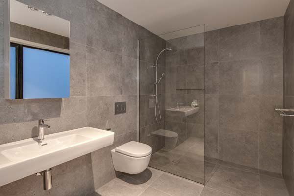 fully tiled toilet