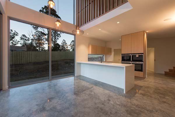 spacious living area with large windows