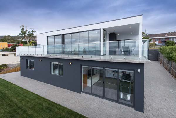two level flat with lots of windows