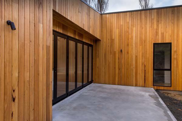 wooden facade outside
