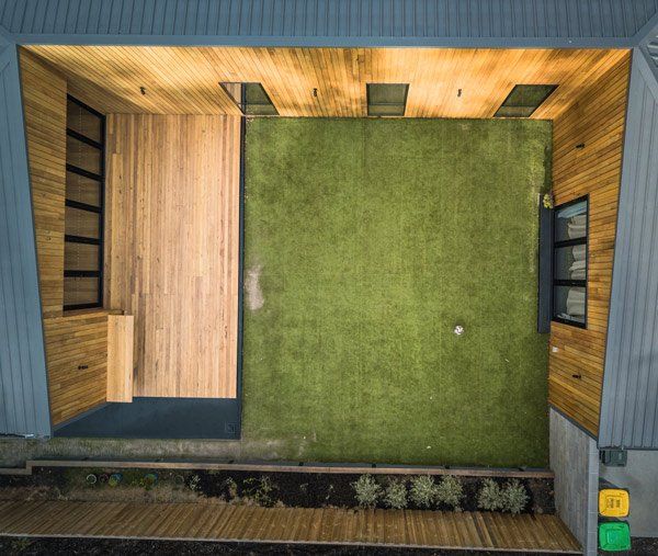 backyard area