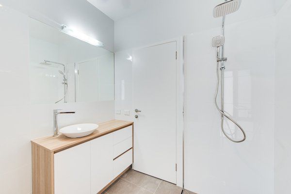 white bathroom