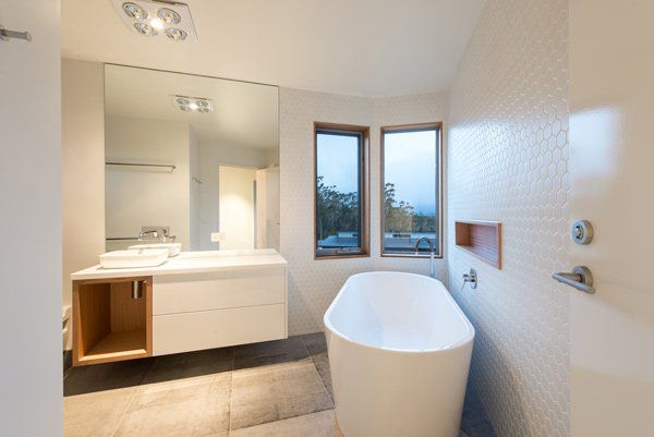 modern bathtub