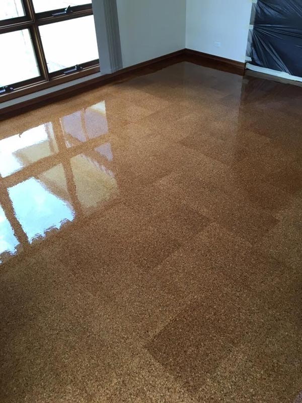 cork wood floor