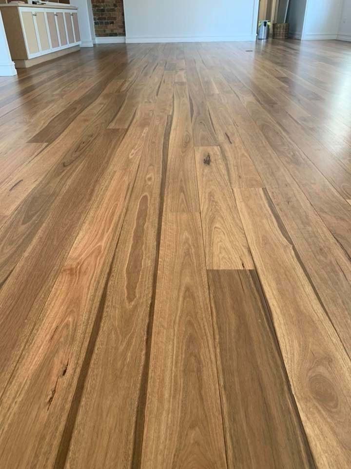 new wood floors in empty room