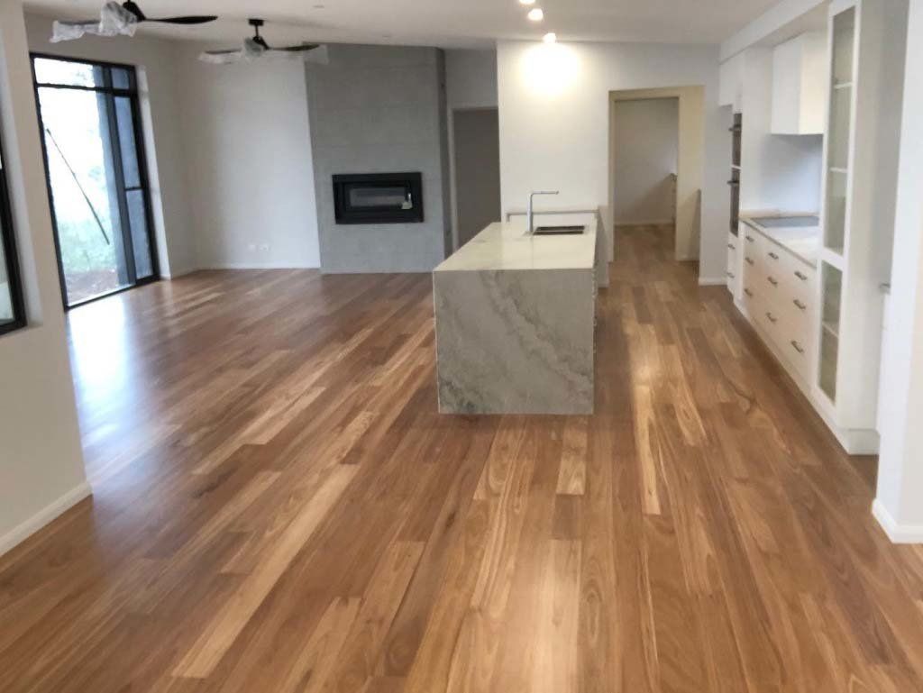new wood floors in kitchen