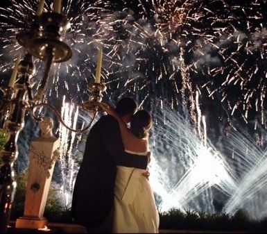 spettacolo pirotecnico per matrimonio