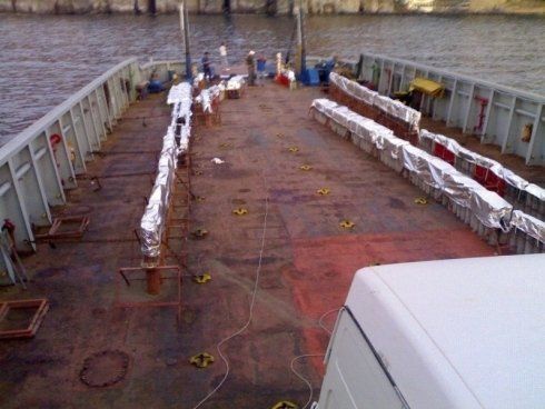 fase di allestimento di uno spettacolo pirotecnico 6