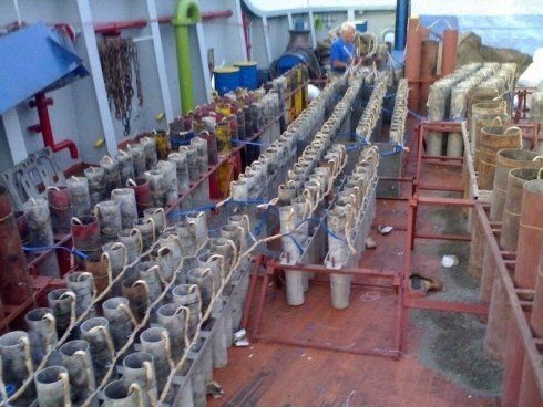 fase di allestimento di uno spettacolo pirotecnico 3