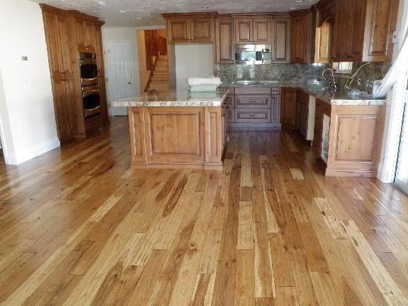 Nutmeg hand scraped hickory