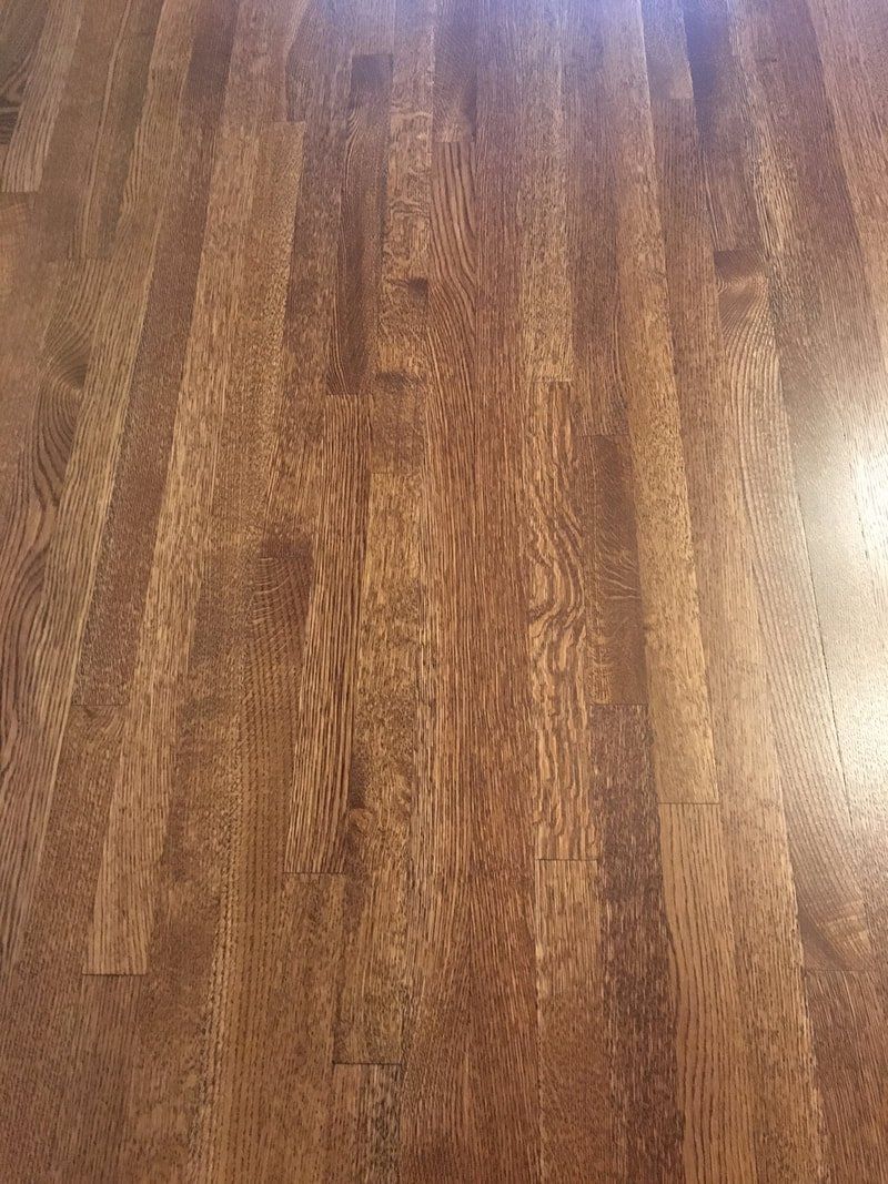 Stained rift and quarter sawn white oak