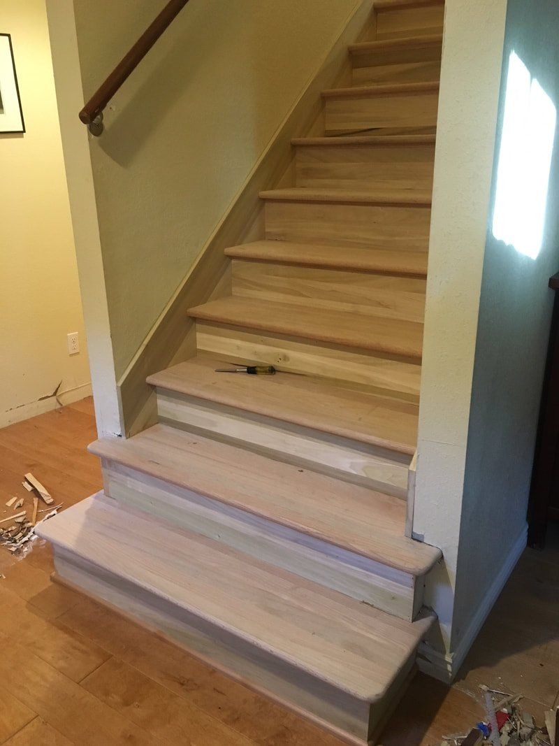 Staircase being built