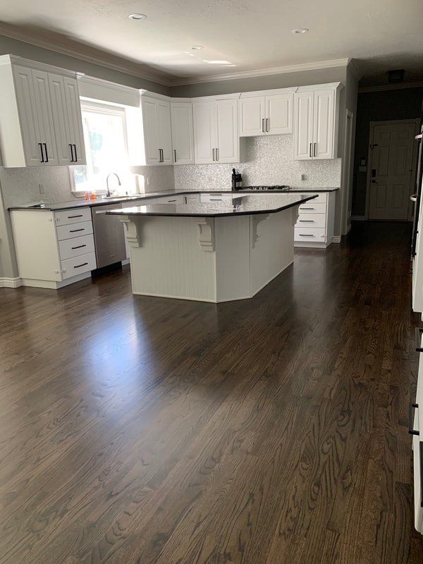 hardwood floor stairs