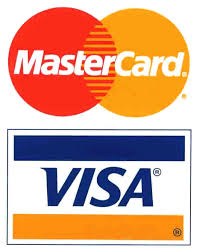 Das Mastercard-Logo über dem Visa-Logo.