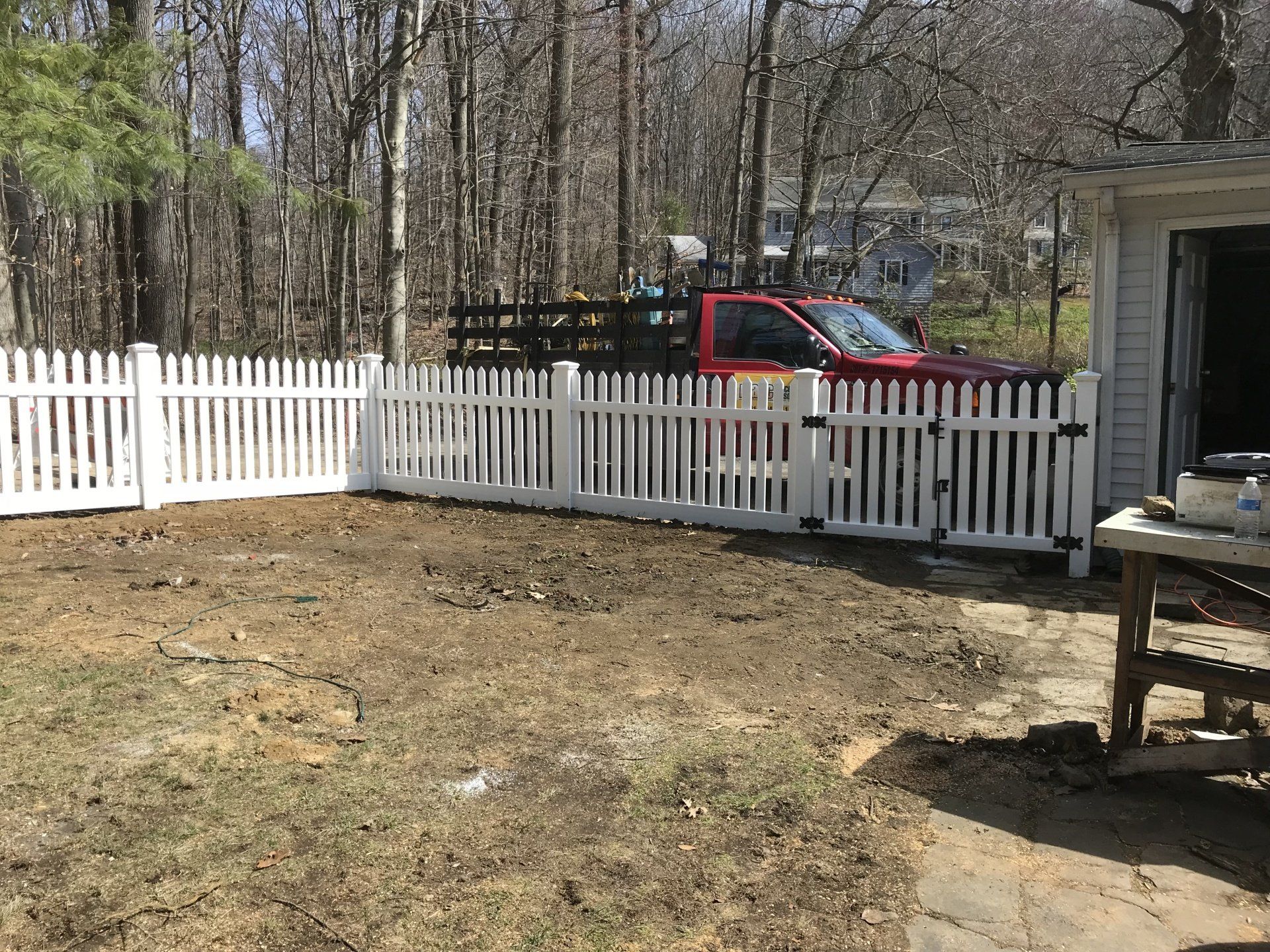 white picket fence
