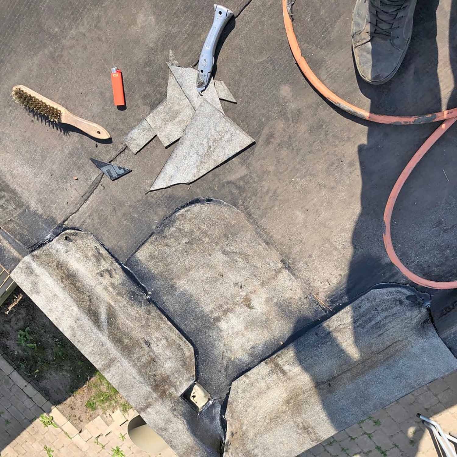 Dakonderhoud bij MDW-dakbedekking voorbeeld 2