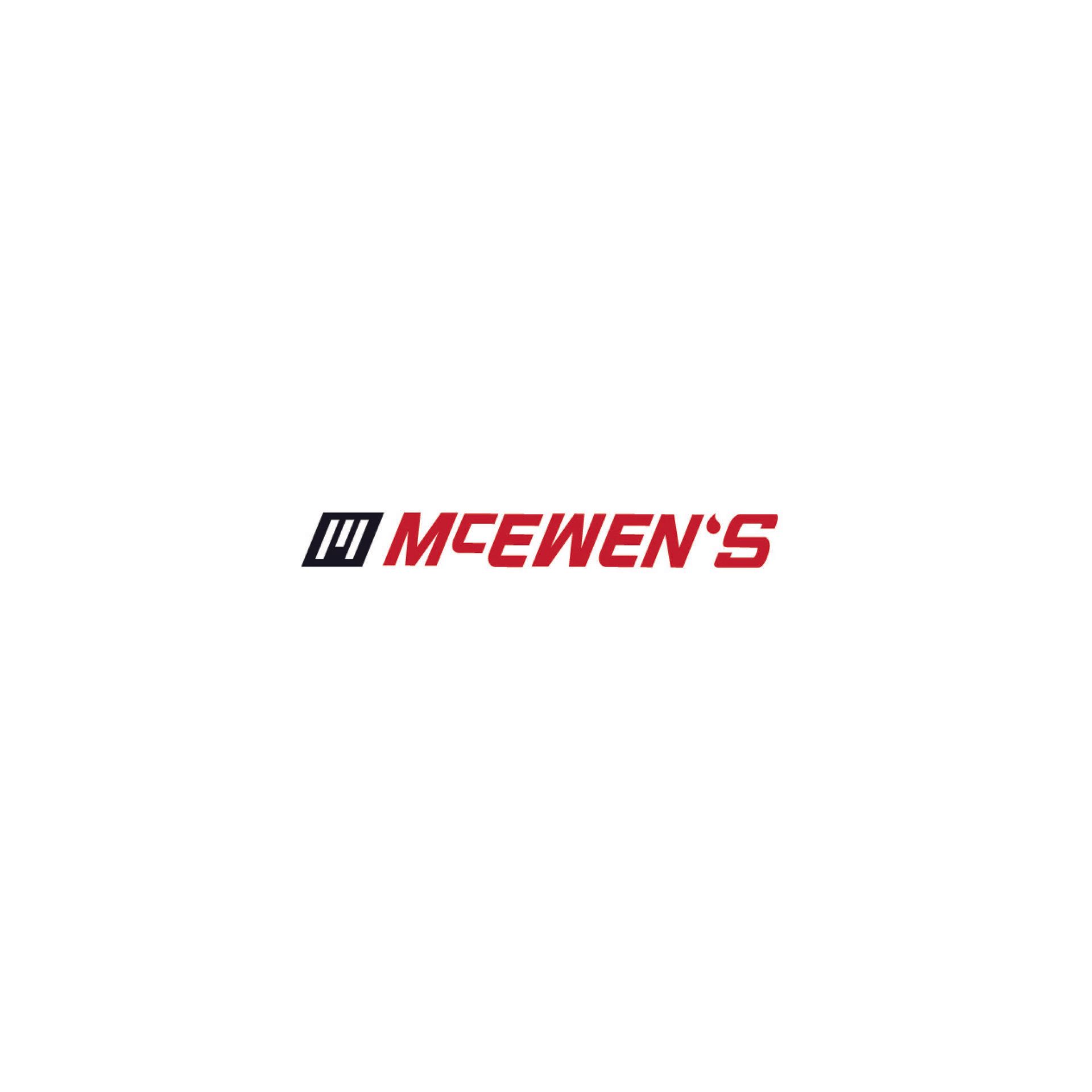 A logo featuring the black and red text