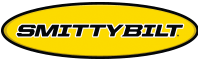 Smittybilt logo in an oval with a black outline and yellow interior.