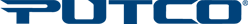 The word putco is written in blue on a white background.