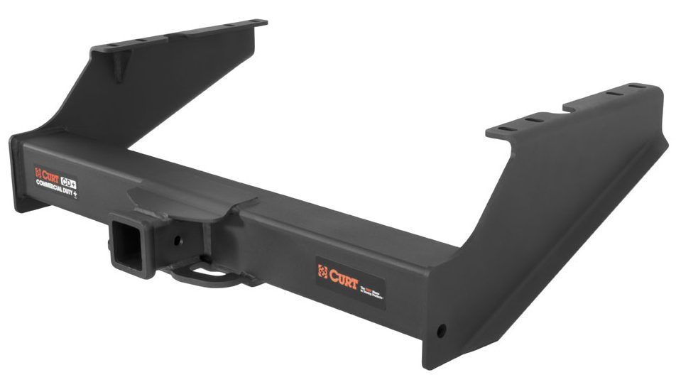 Black CURT brand trailer hitch receiver.