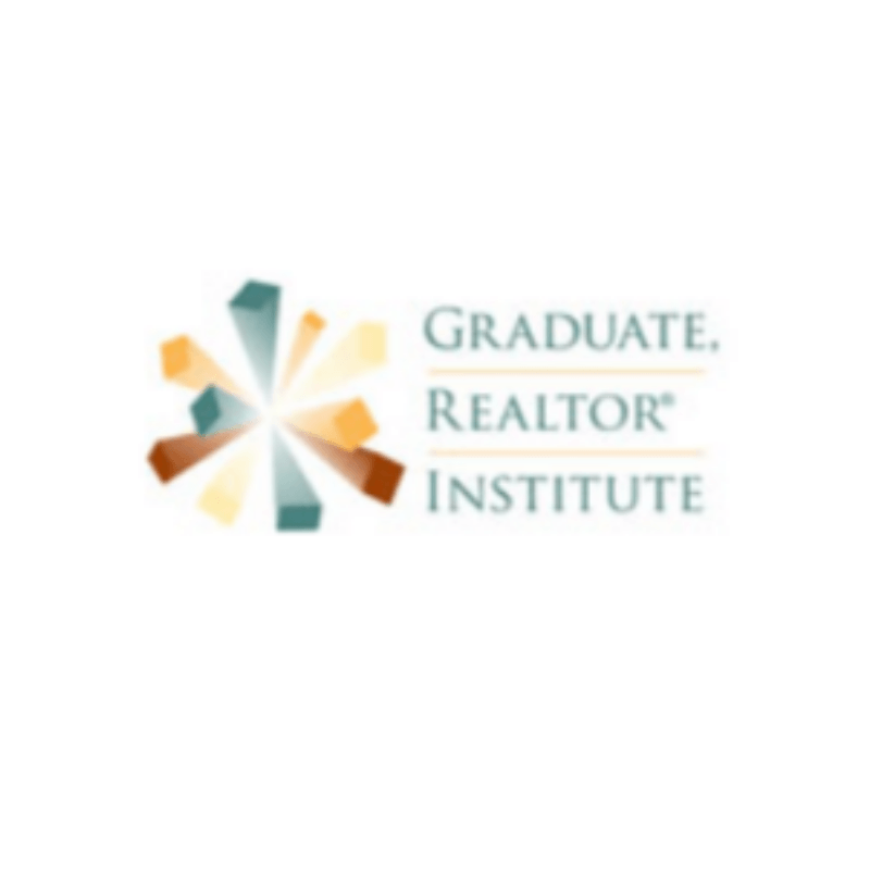 Graduate Realtor Institute logo with abstract geometric shapes emanating from the center.