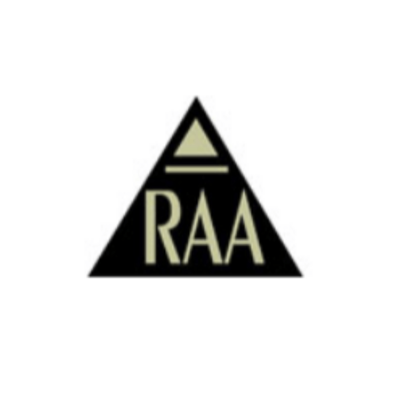 Black triangle logo with
