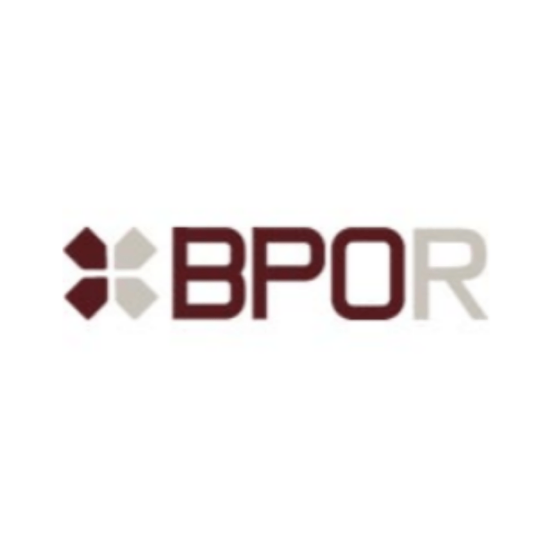 Logo with a stylized cross and the letters