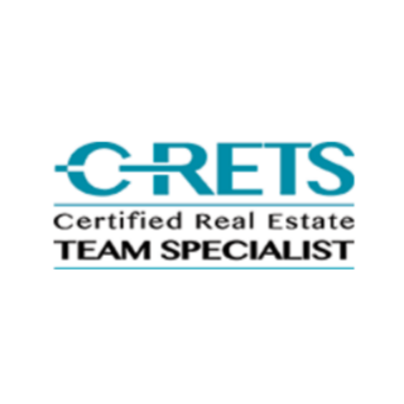 CRETS logo: Teal text