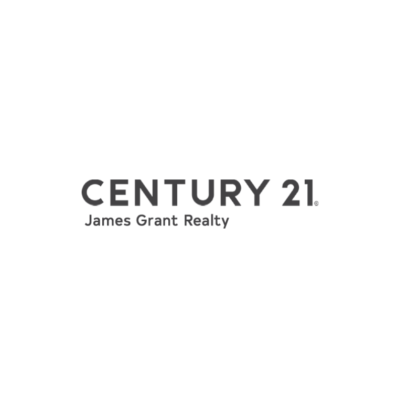 Century 21 James Grant Realty logo in dark gray text on a white background.