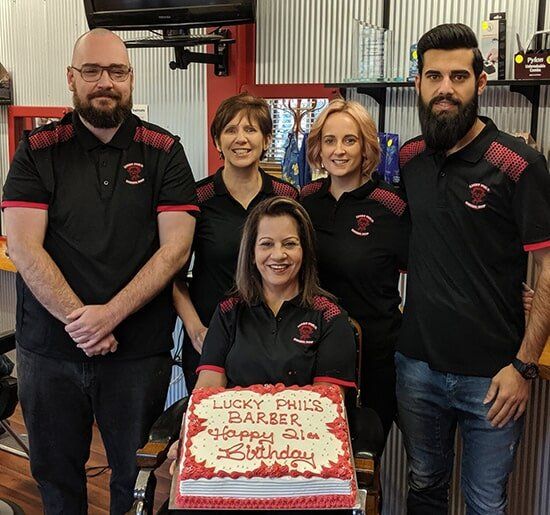 Lucky Phil's Staff — Haircuts Services in Wilsonton, Qld
