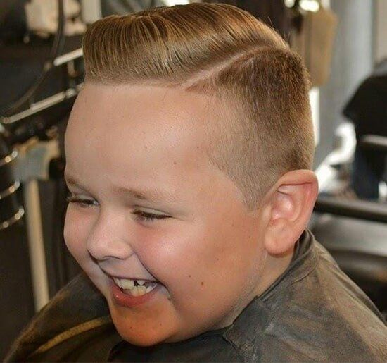Young Boy Smiling After Haircut — Haircuts Services in Wilsonton, Qld