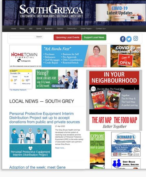 South Grey News website