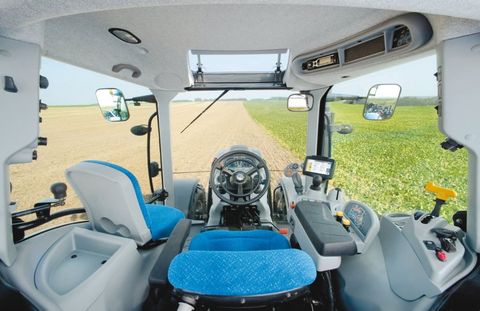 Johnstone Contracting modern tractors cab layout - using technology