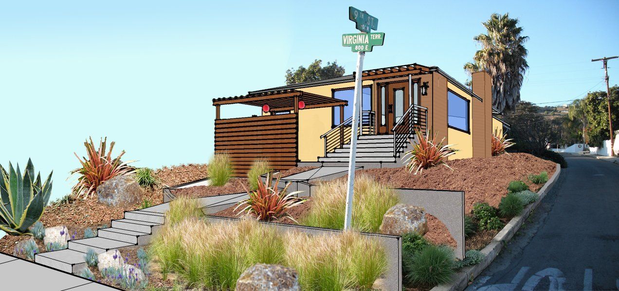 Hardscaping — Sketch of Hardscaping Design in Ventura, CA