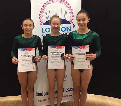 Regional grade 3 gymnasts after their competition