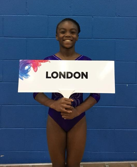 Gymnast competing for London