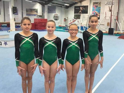 Level 5 gymnasts after competition