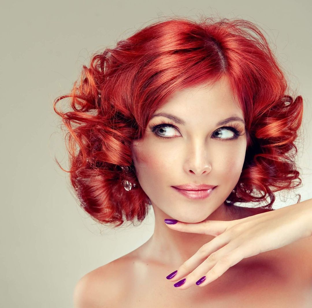 Capelli rosso ciliegia