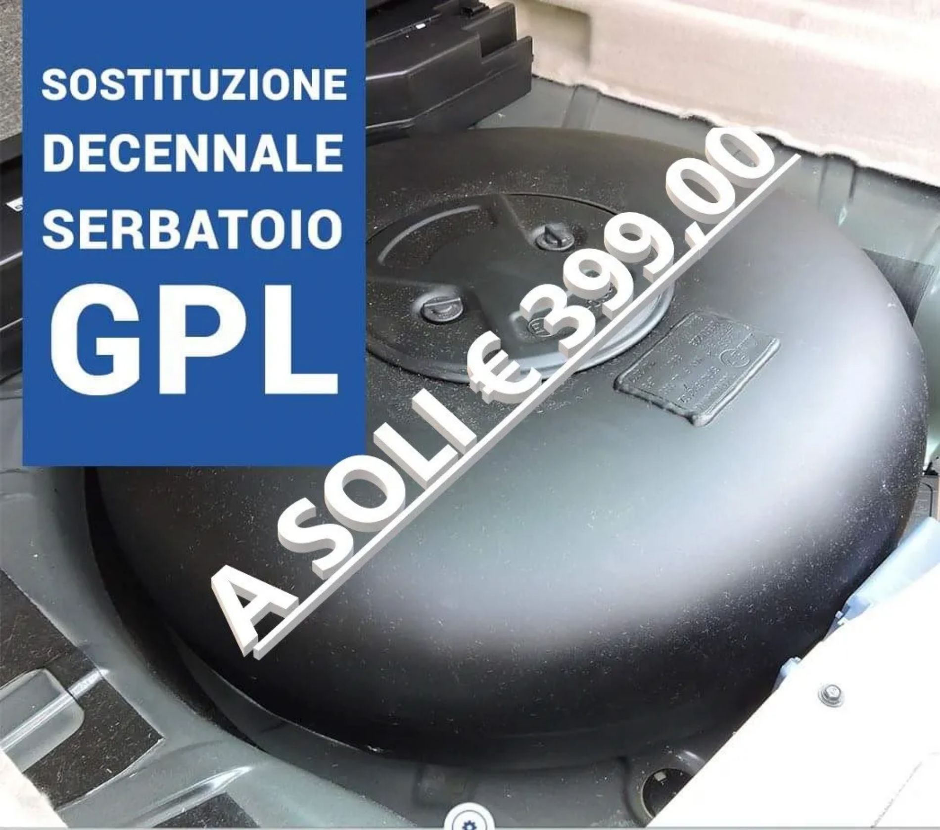 intervento di sostituzione serbatoio GPL