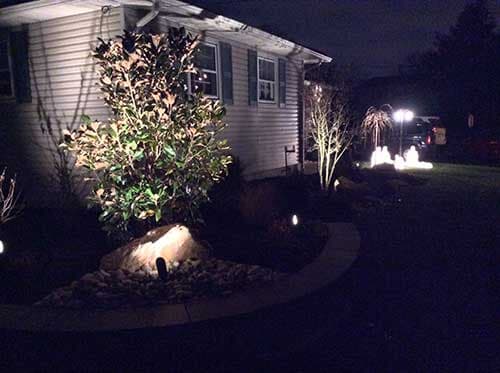 Lights under the Plants — Landscape Design in Edison, NJ