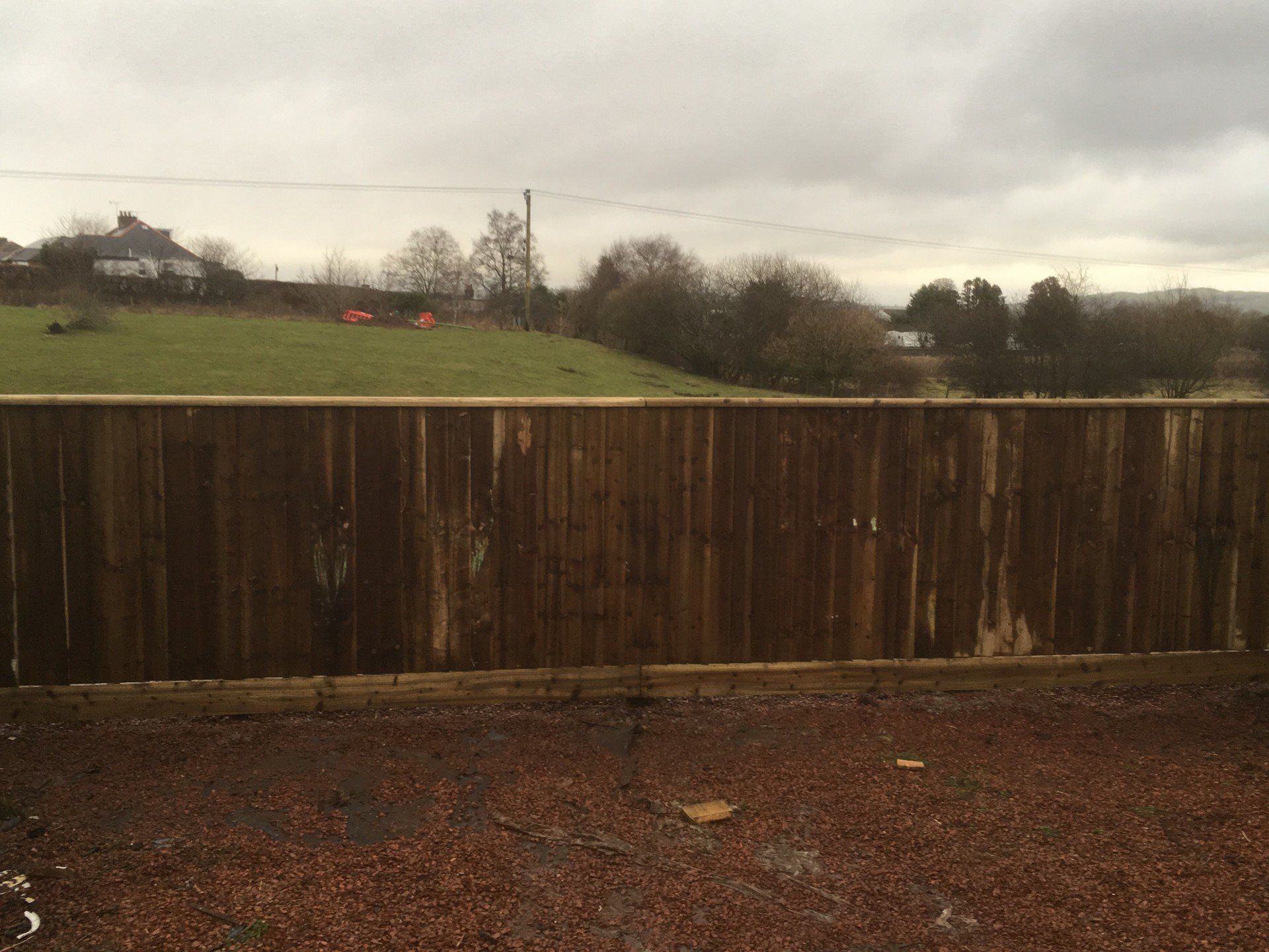 Garden fencing and field