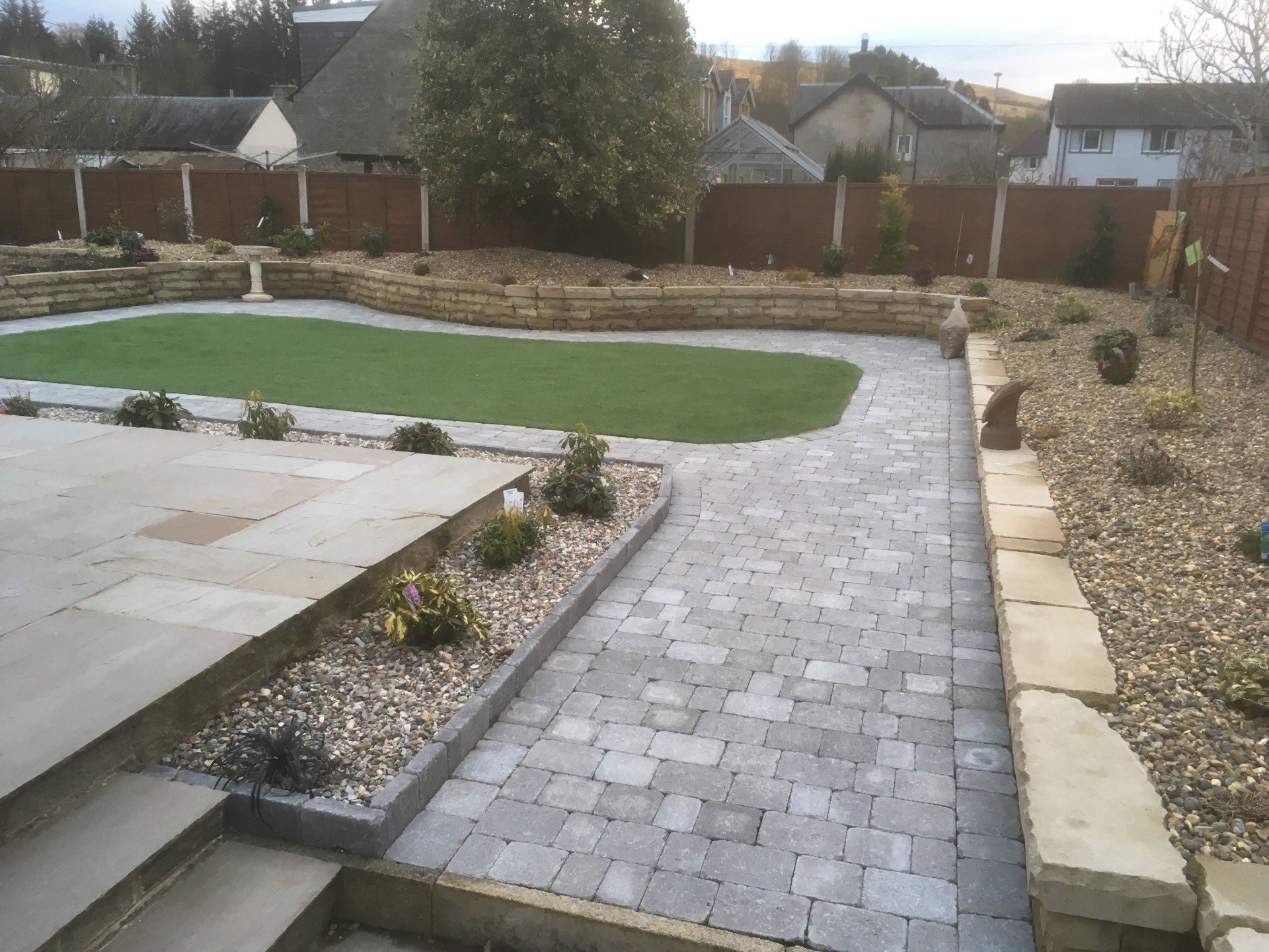 Large landscaped garden
