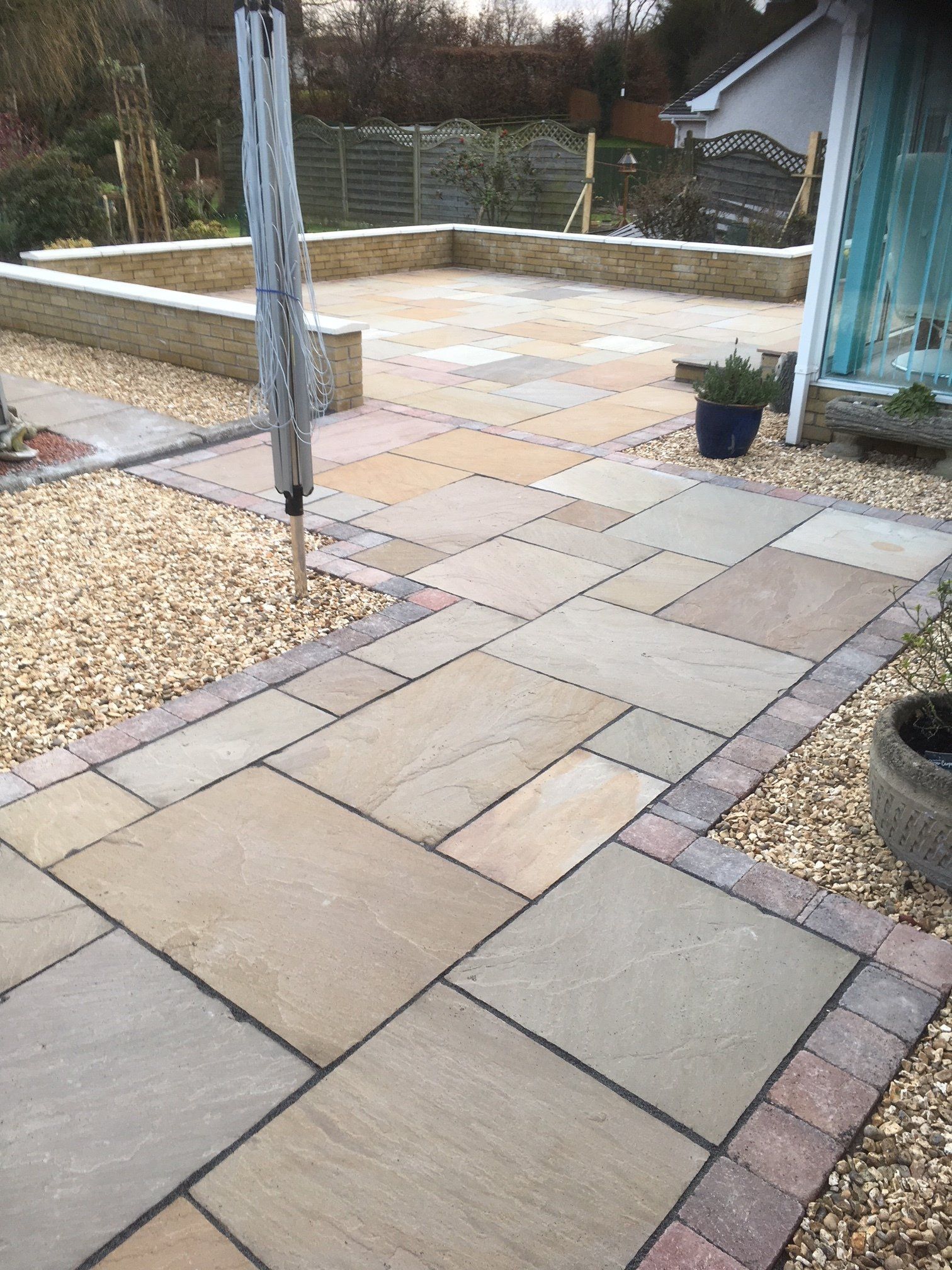 Patio and gravel detail