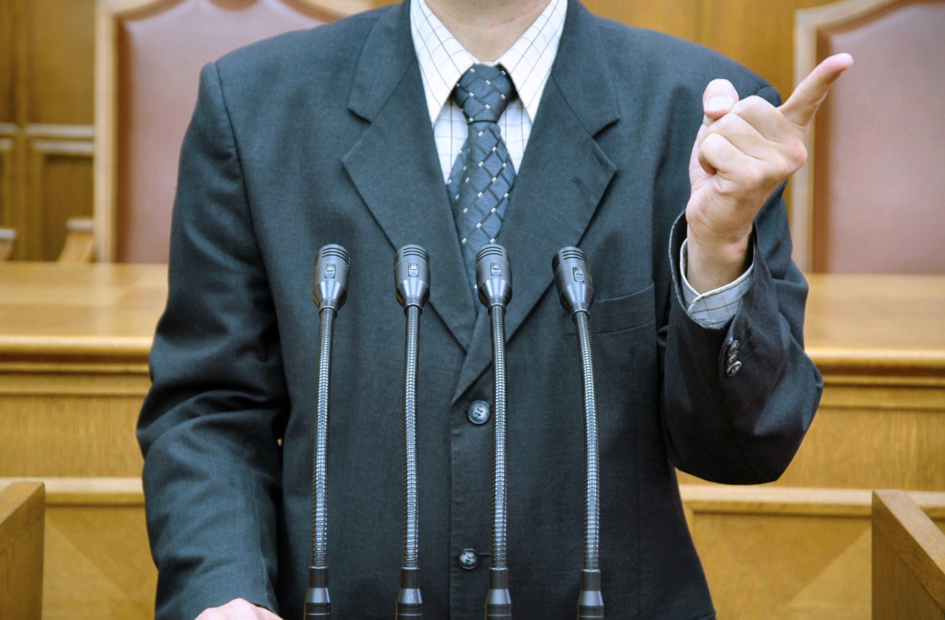 CEO at a Senate hearing