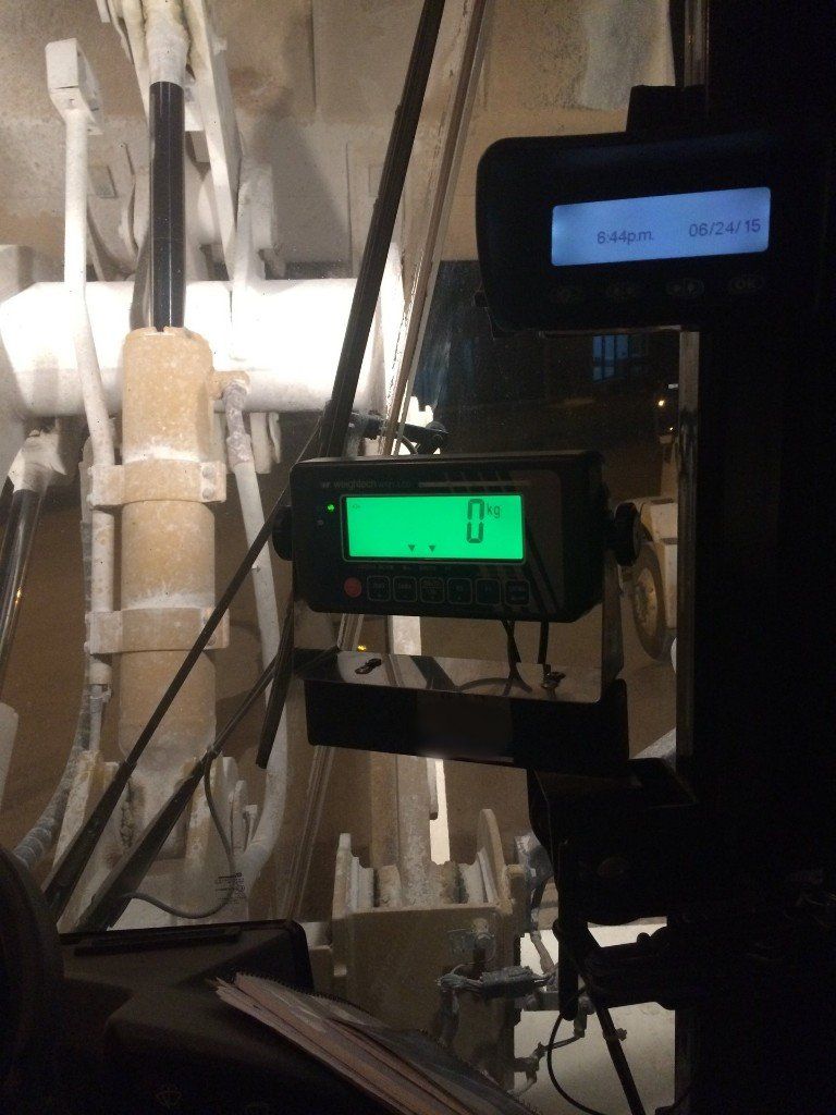 balança para maquina pá carregadeira, balança para pá carregadeira, sistema de pesagem para pá carregadeira, balanças r&r