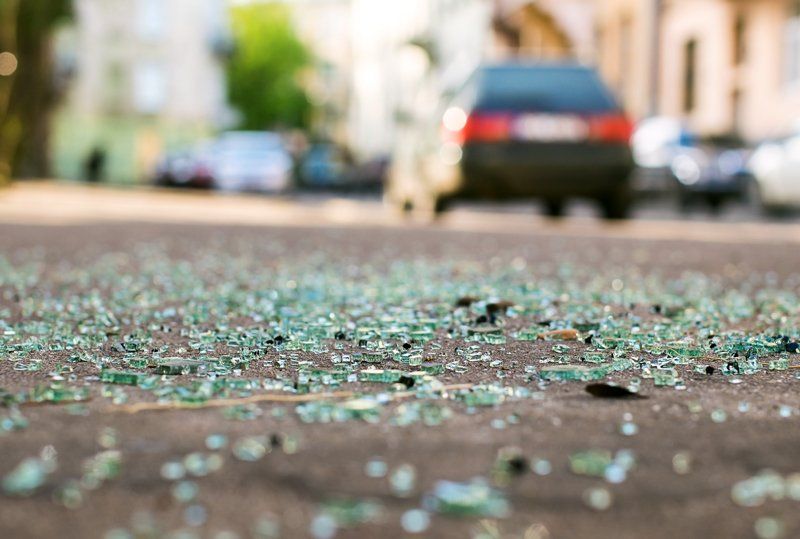 Salem Attorney — Shattered Glass On The Road in Salem, OR