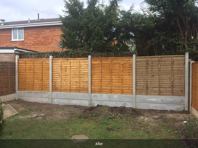 Wooden fencing